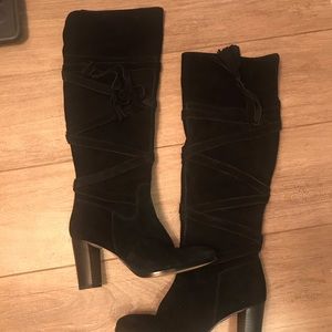 Sak’s fifth ave Mariann tasseled knee-high boots